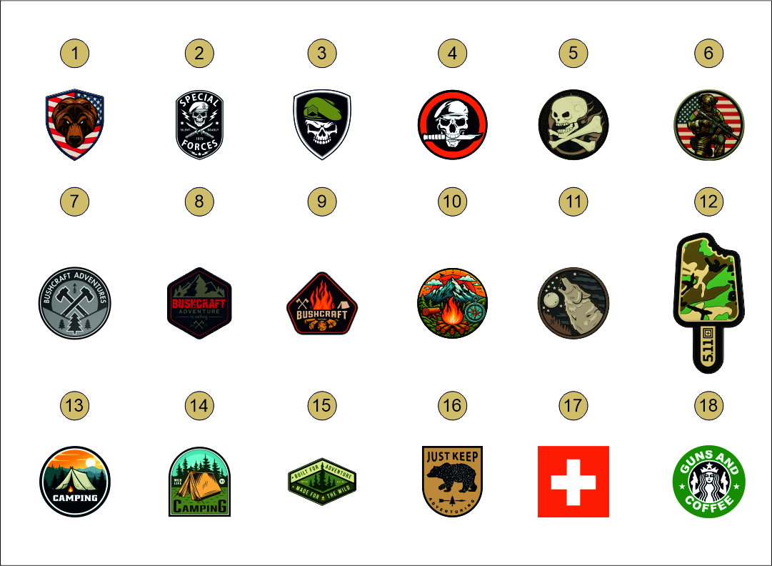 پچ چسبدار کوله پشتی Camping