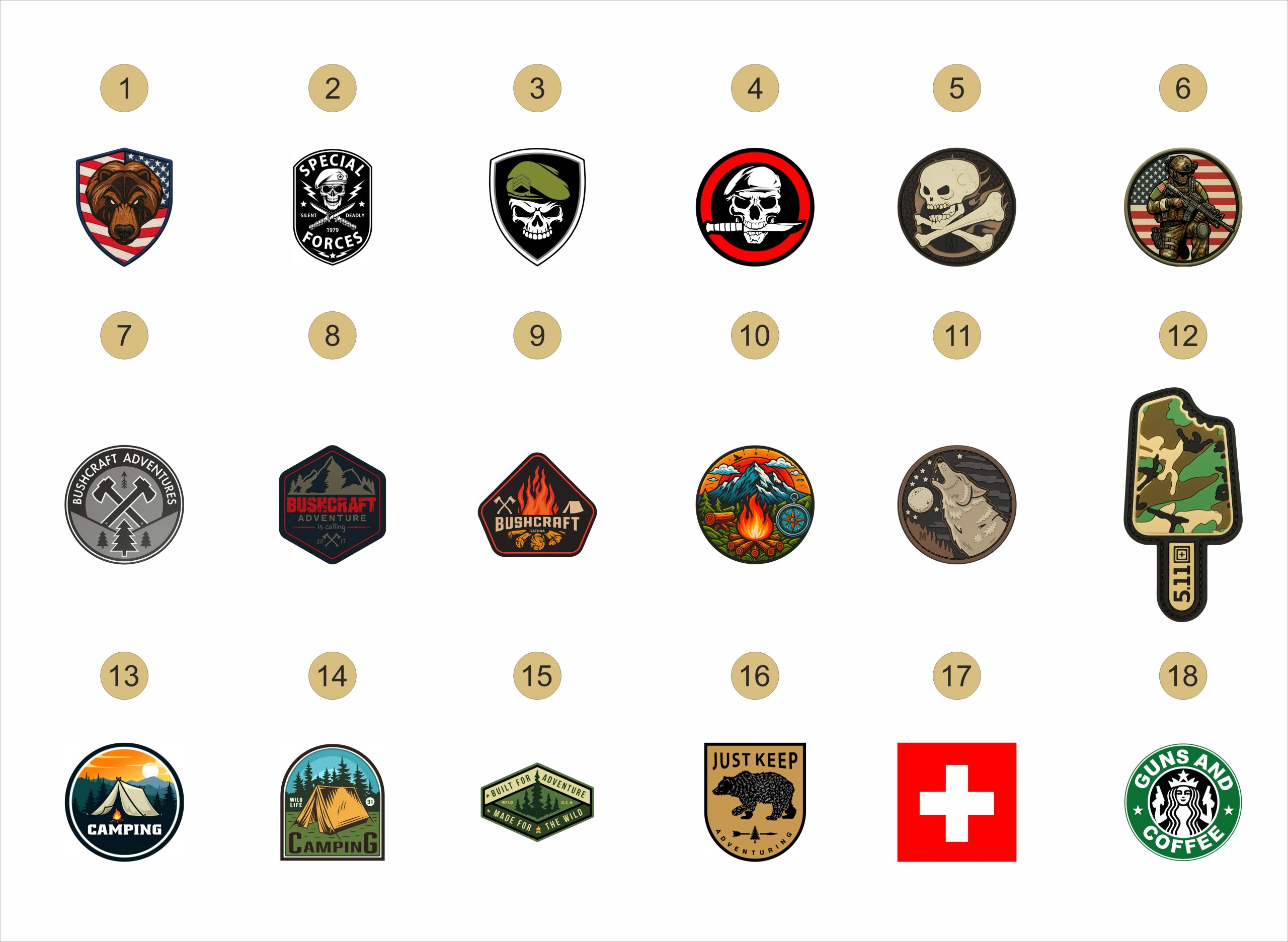 پچ چسبدار کوله پشتی Camping